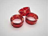 Red Acrylic-Resin Ringe