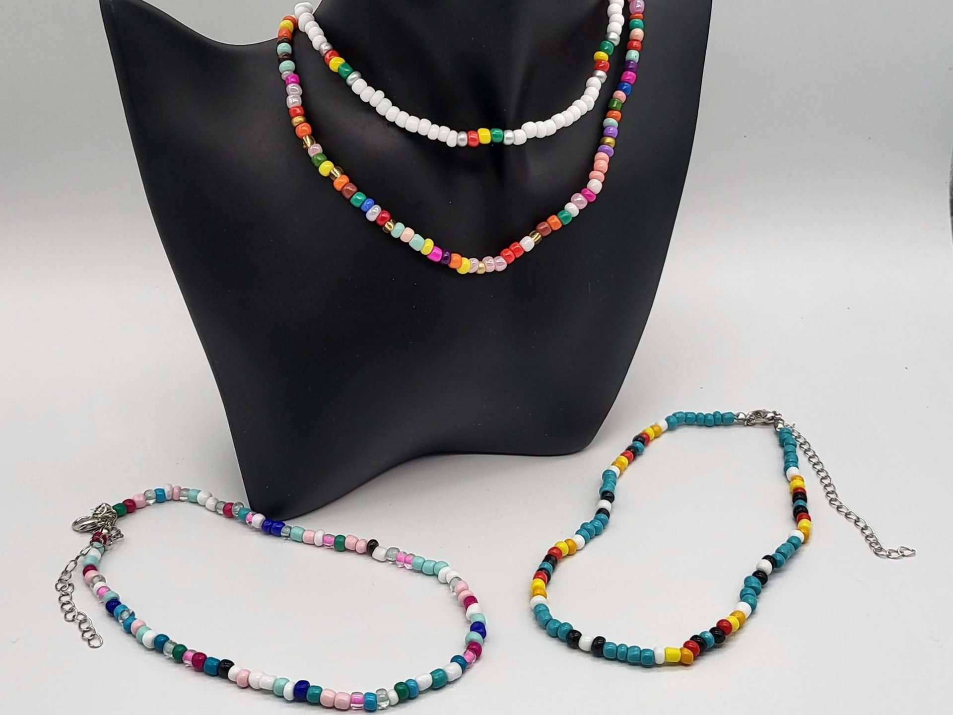 Colorful Seed Pearl Choker